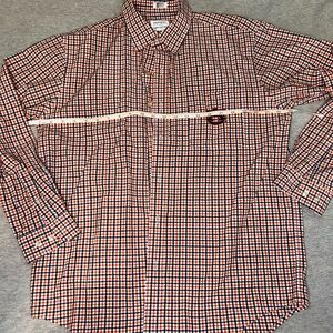 Auburn Univeristy (AU) Checkered Button Down with  Embroidered Logo